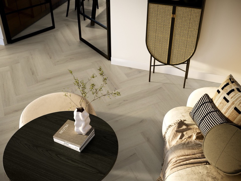 ambiant spigato xl valento visgraat dryback beige pvc