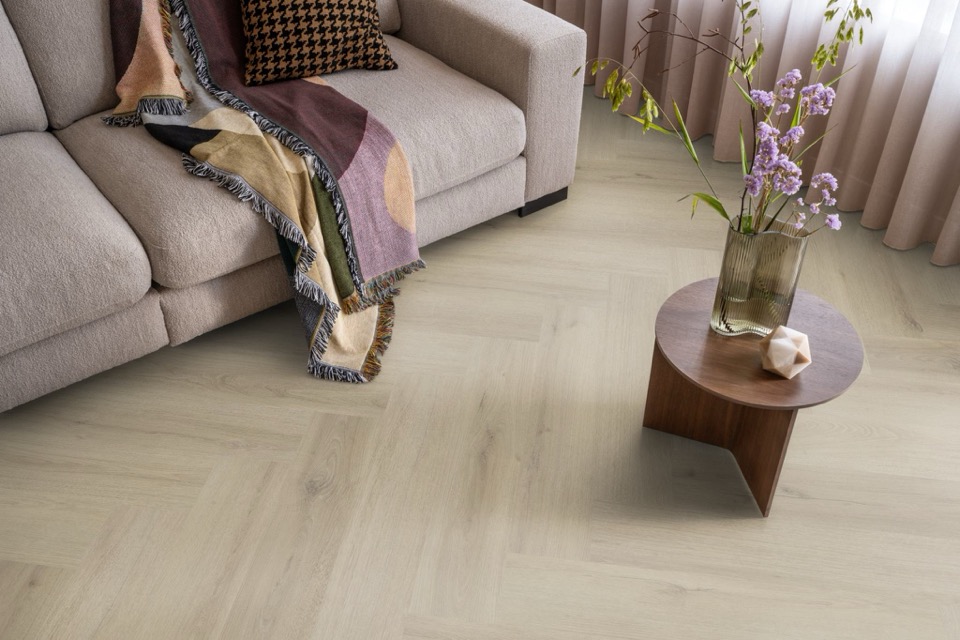 ambiant spigato xl valento visgraat dryback beige pvc