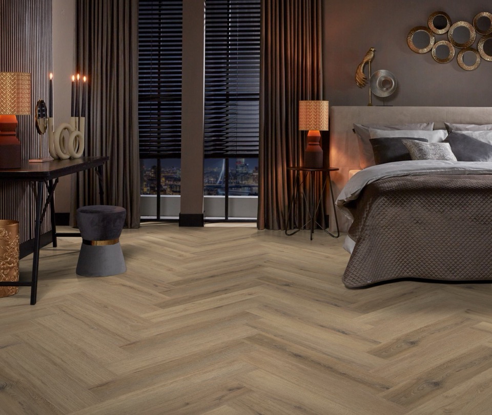 ambiant spigato xl valento visgraat dryback light brown pvc