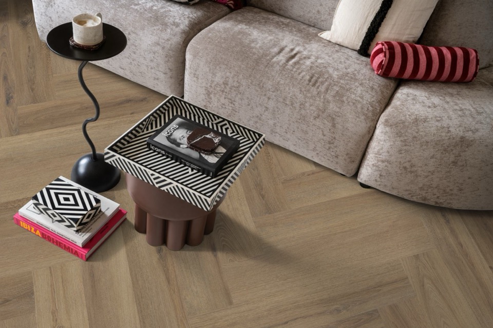 ambiant spigato xl valento visgraat dryback light brown pvc