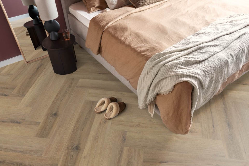 ambiant spigato xl valento visgraat dryback light brown pvc