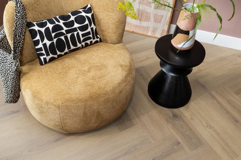 ambiant spigato xl valento visgraat dryback light brown pvc