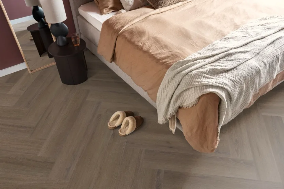 ambiant spigato xl valento visgraat dryback brown pvc