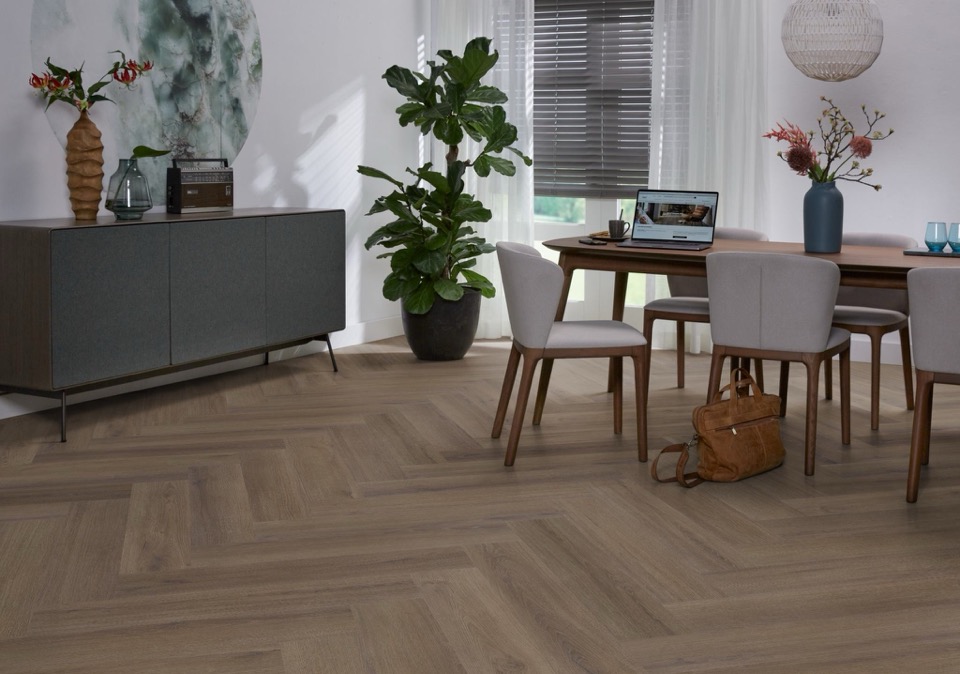 ambiant spigato xl valento visgraat click src brown pvc