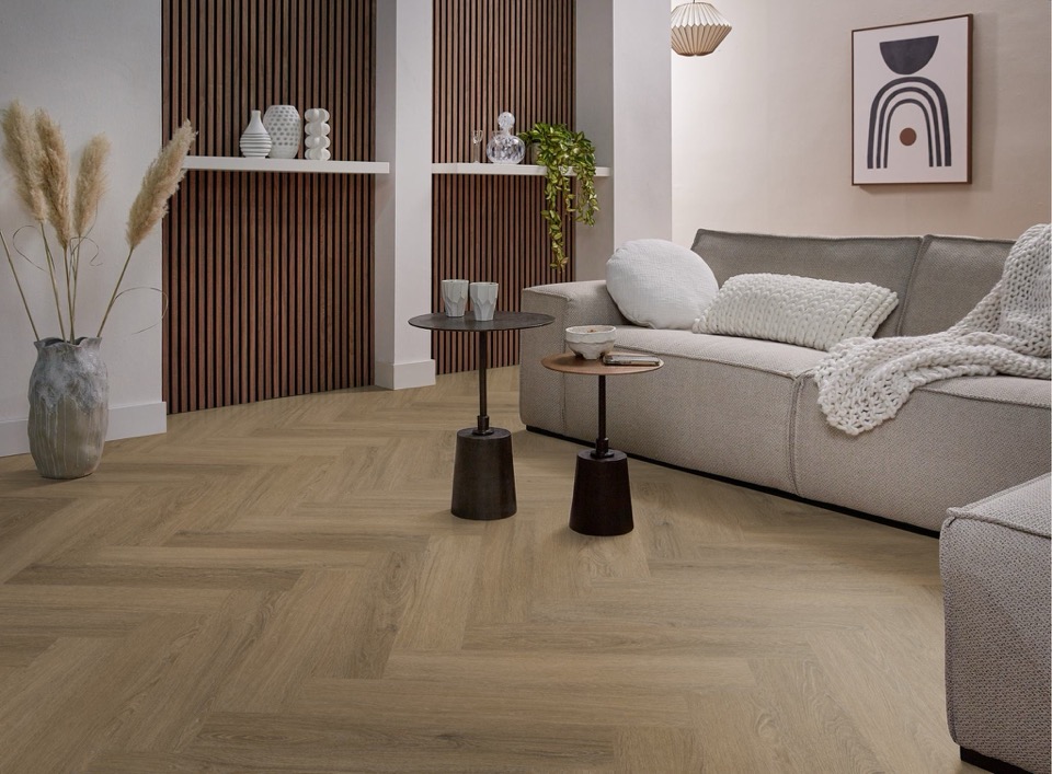 ambiant spigato viranto visgraat click src light brown pvc