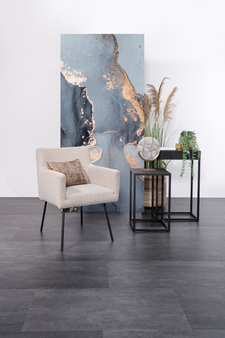 hamat identity 909 stone tegel 9011 medium plak pvc