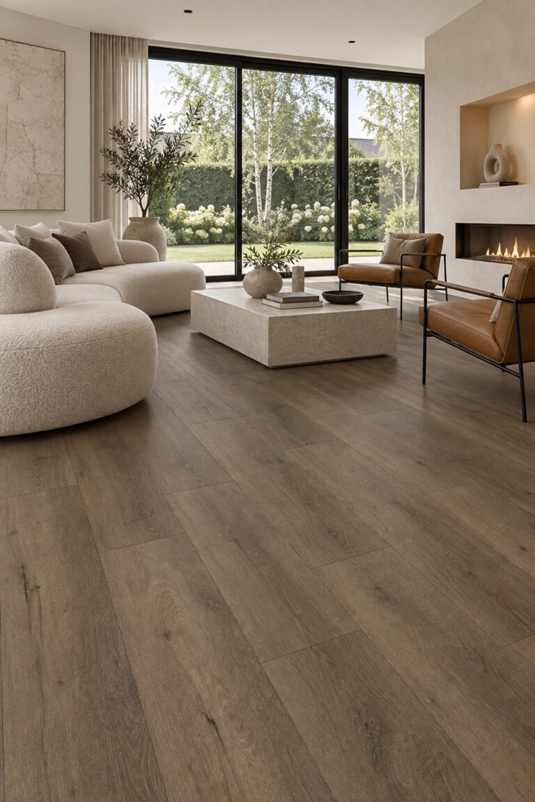 givefloors rustiek eiken donker bruin click pvc op=op