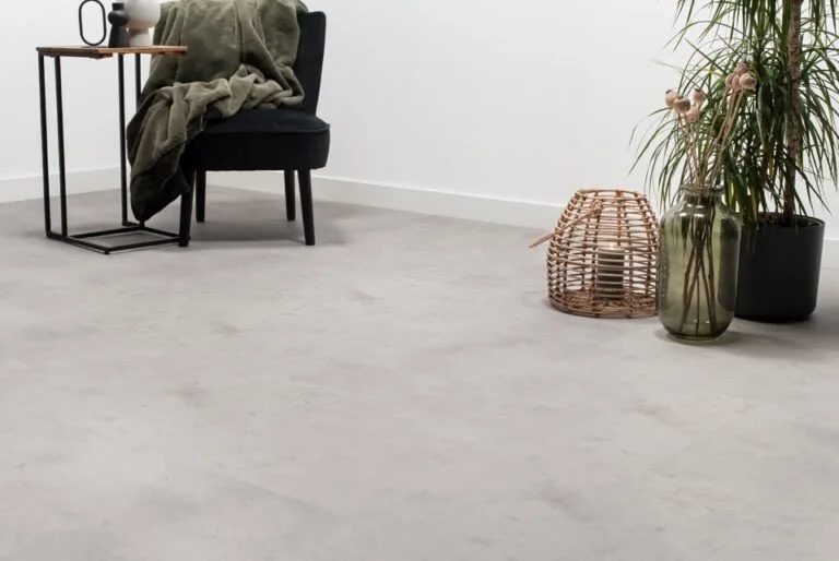 floer tegel click pvc betonlook lichtgrijs