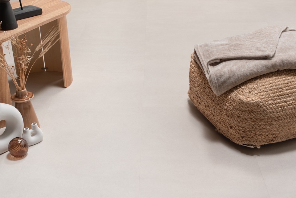 floer tegel click pvc betonlook zand