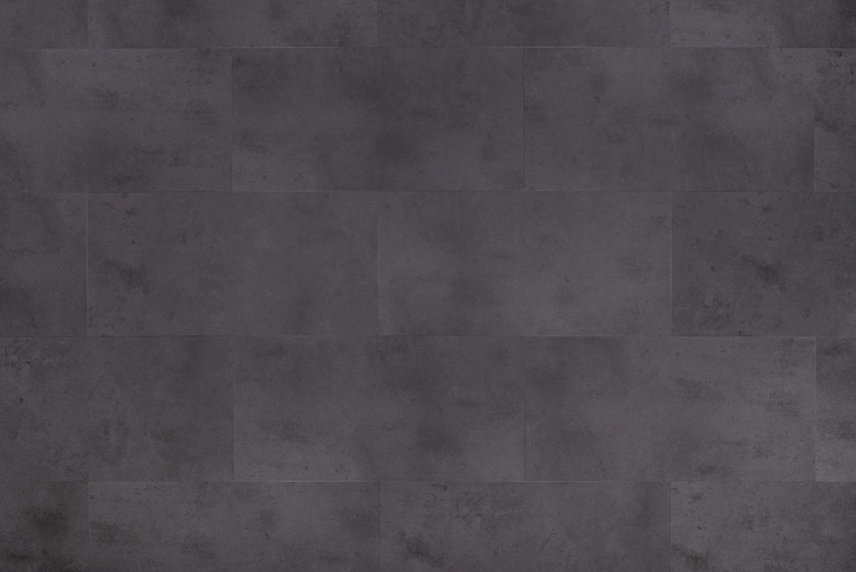 floer tegel click pvc betonlook zwart