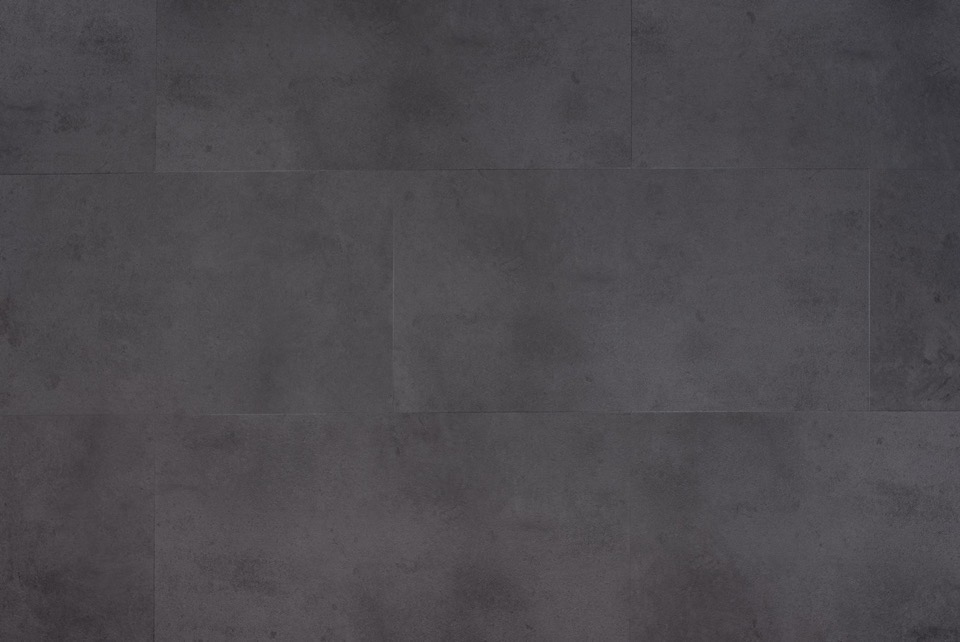 floer tegel click pvc betonlook zwart