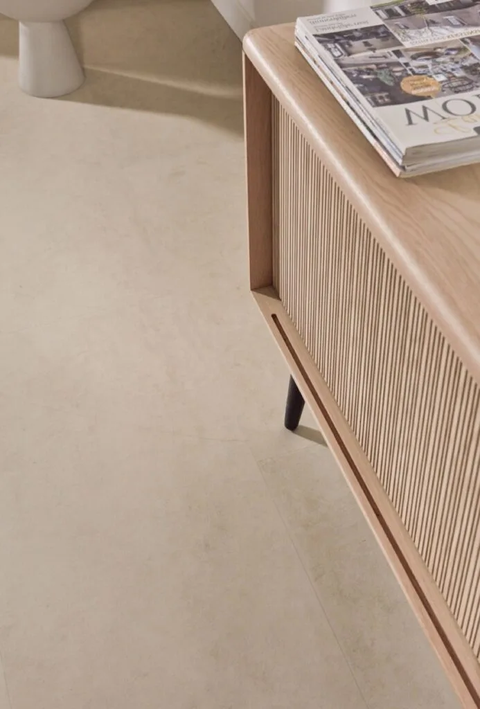 floer tegel click pvc betonlook beige