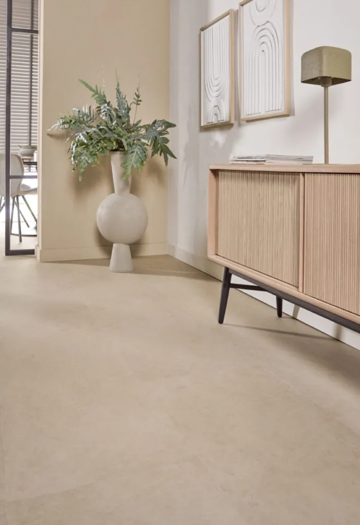 floer tegel click pvc betonlook beige