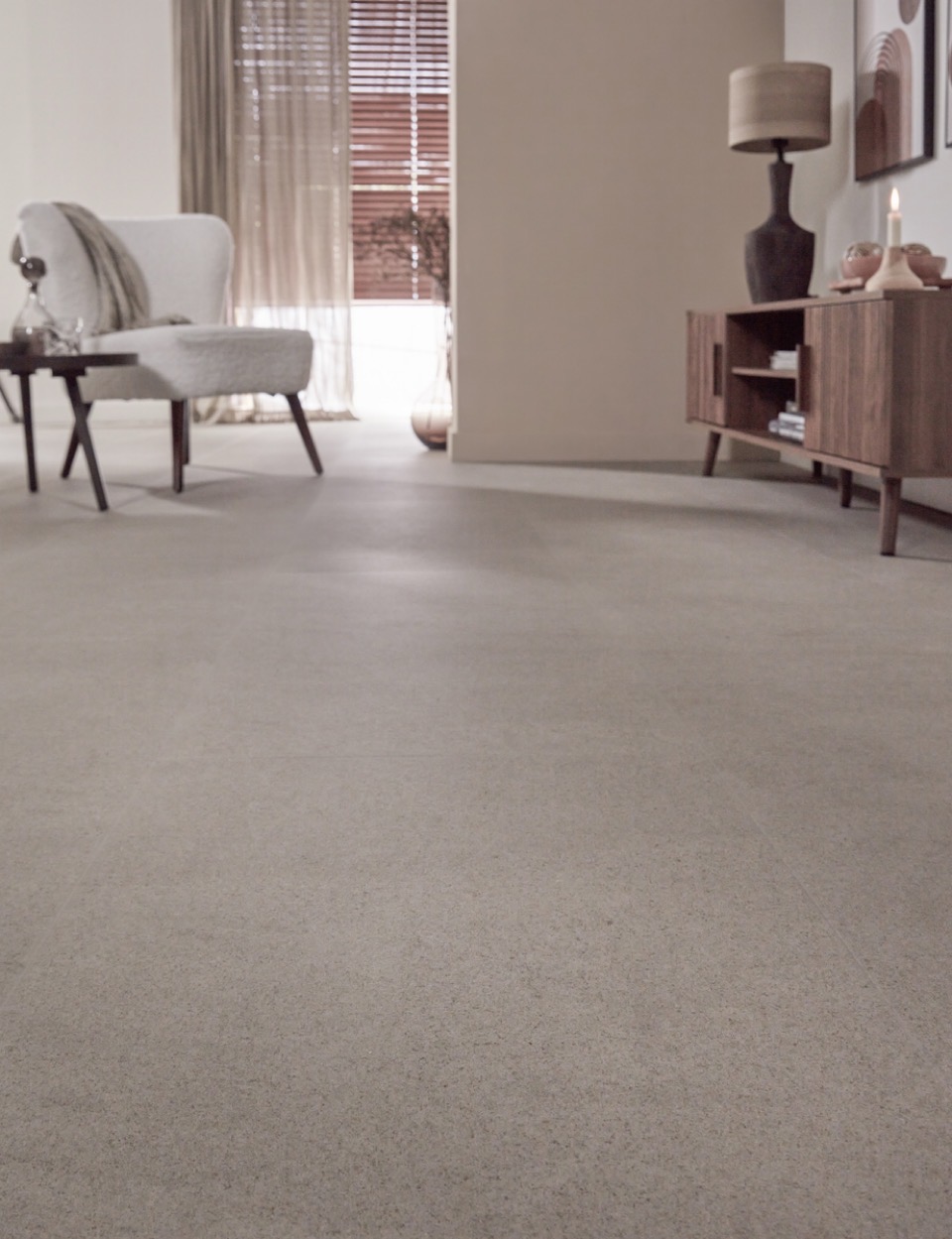 floer tegel click pvc betonlook greige