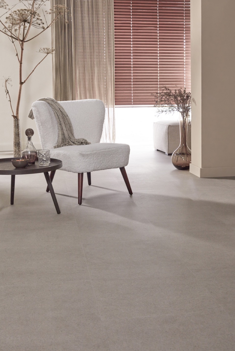 floer tegel click pvc betonlook greige