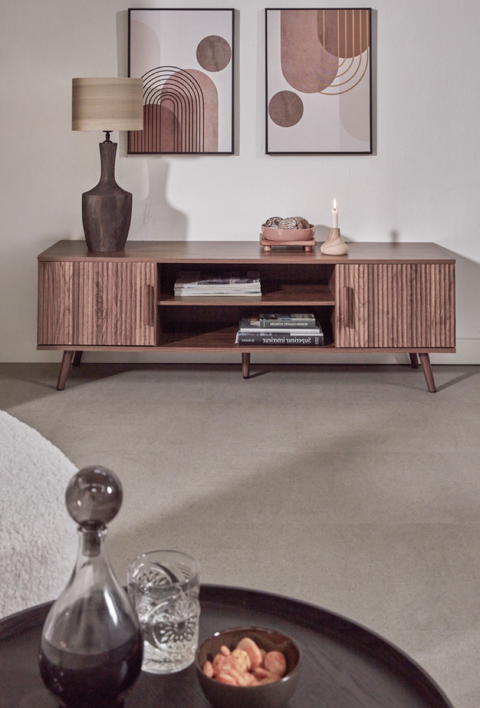 floer tegel click pvc betonlook greige