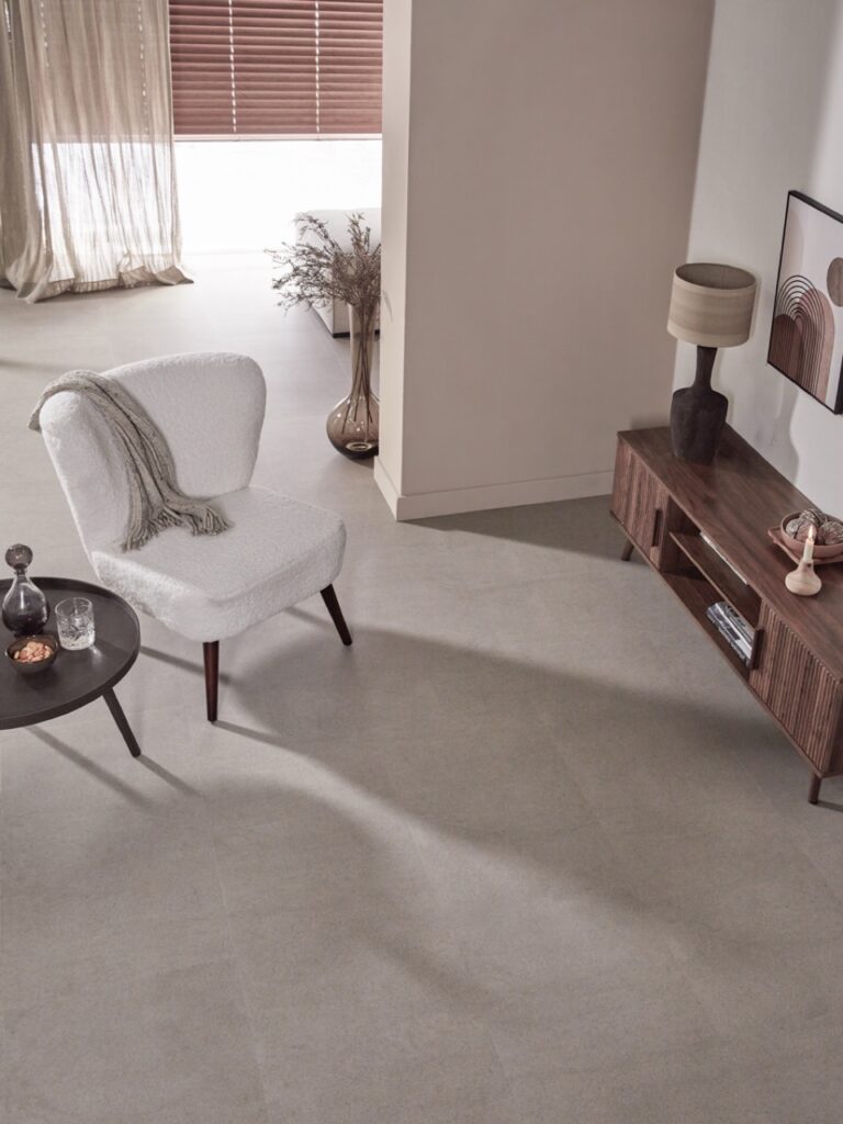 floer tegel click pvc betonlook greige