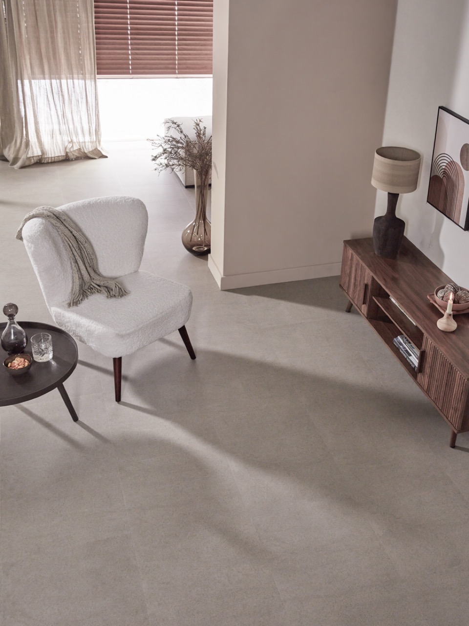 floer tegel click pvc betonlook greige