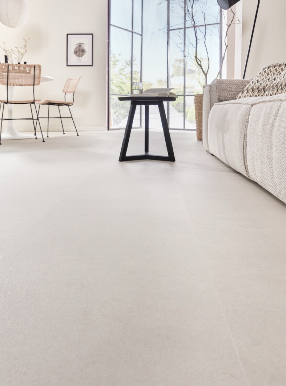 floer tegel click pvc betonlook zand