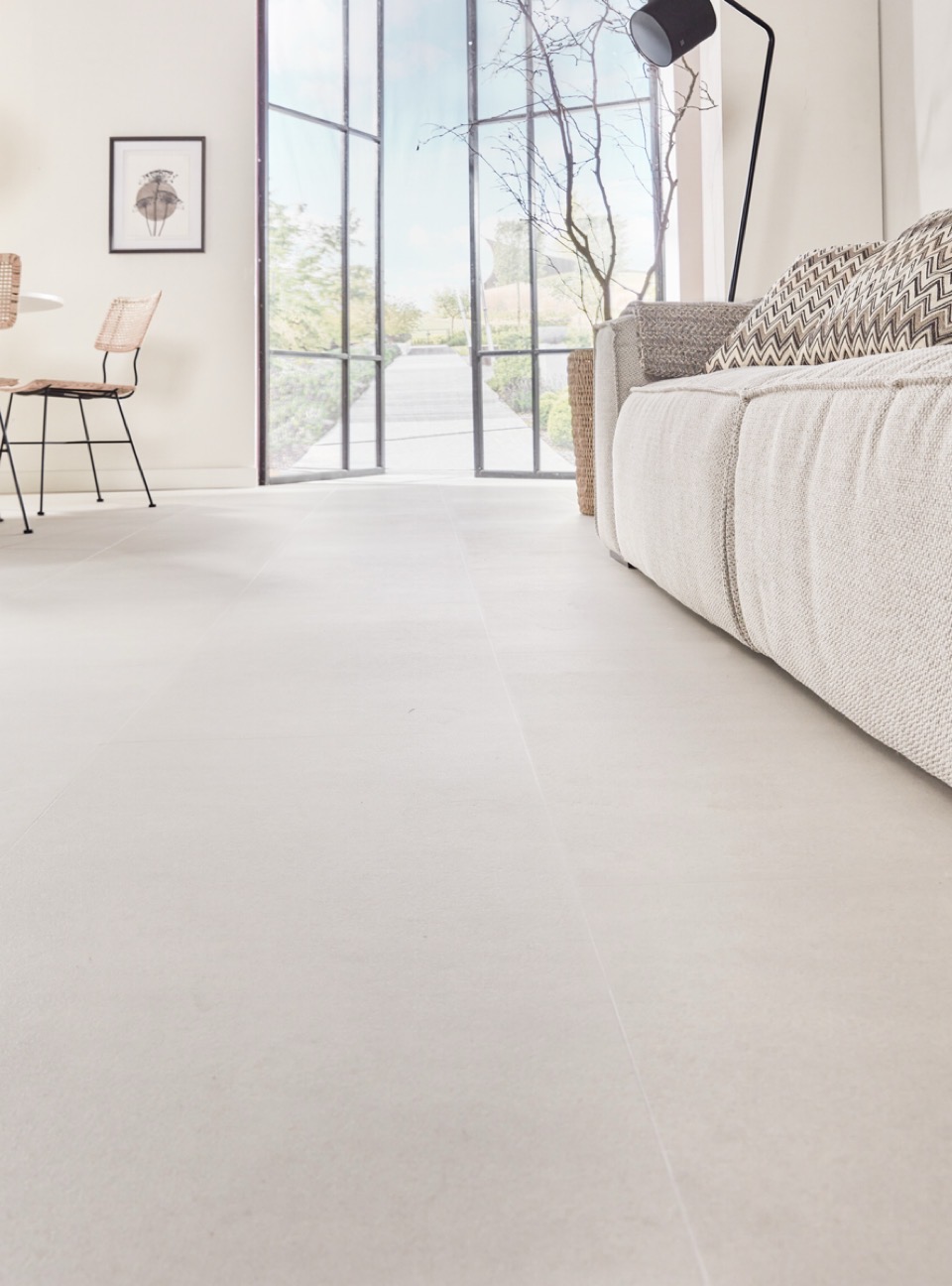 floer tegel click pvc betonlook zand