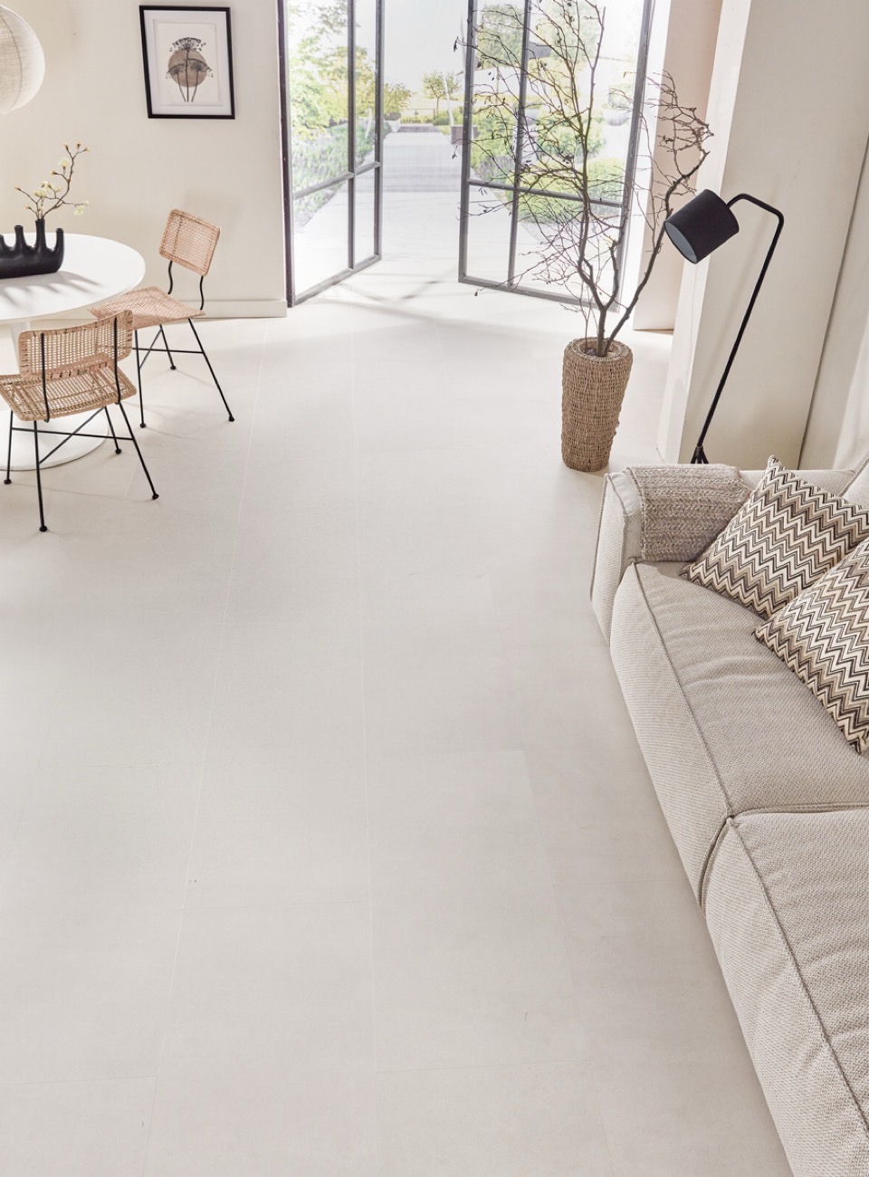 floer tegel click pvc betonlook zand