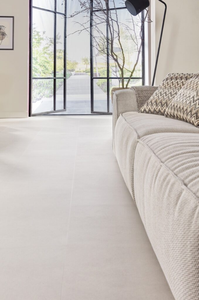 floer tegel click pvc betonlook zand