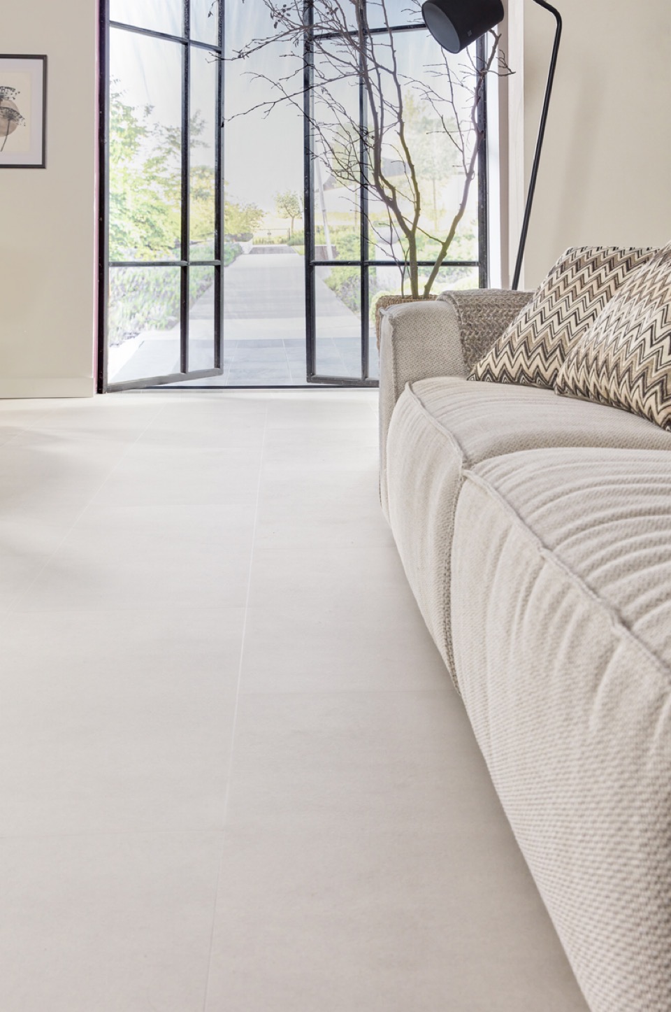 floer tegel click pvc betonlook zand