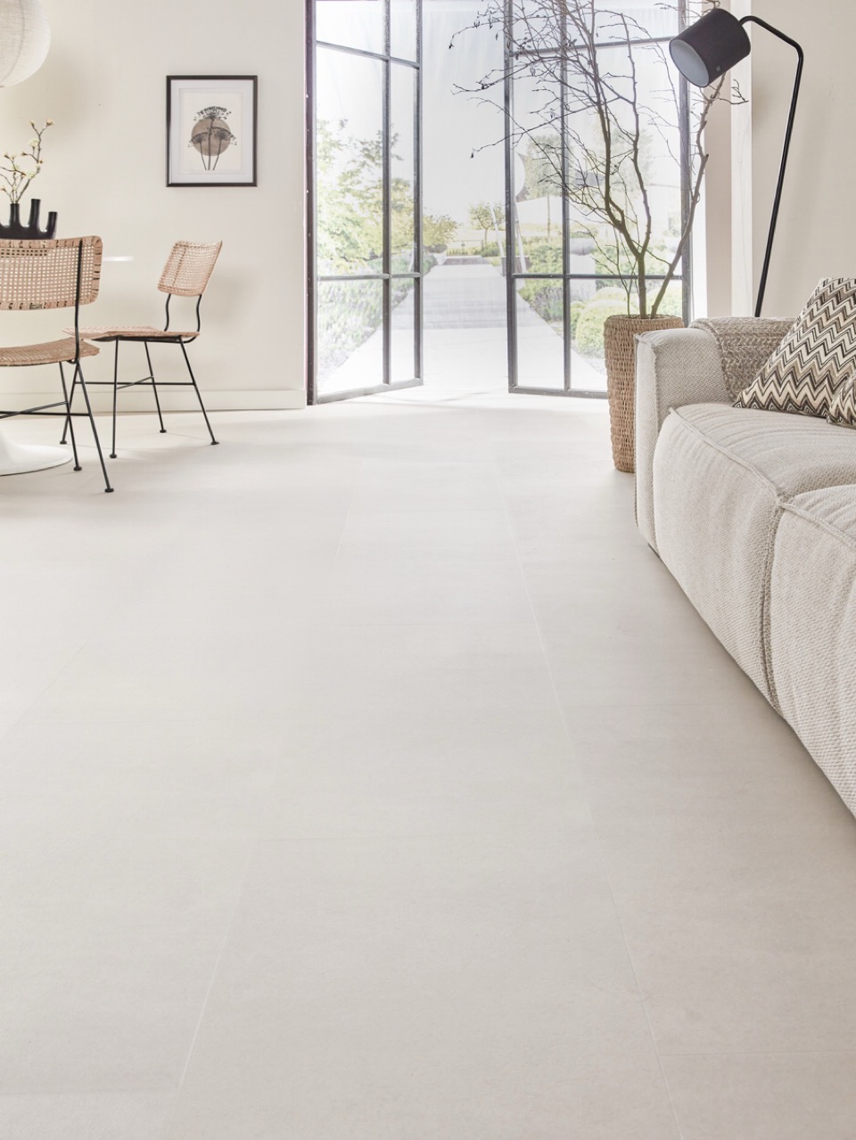 floer tegel click pvc betonlook zand