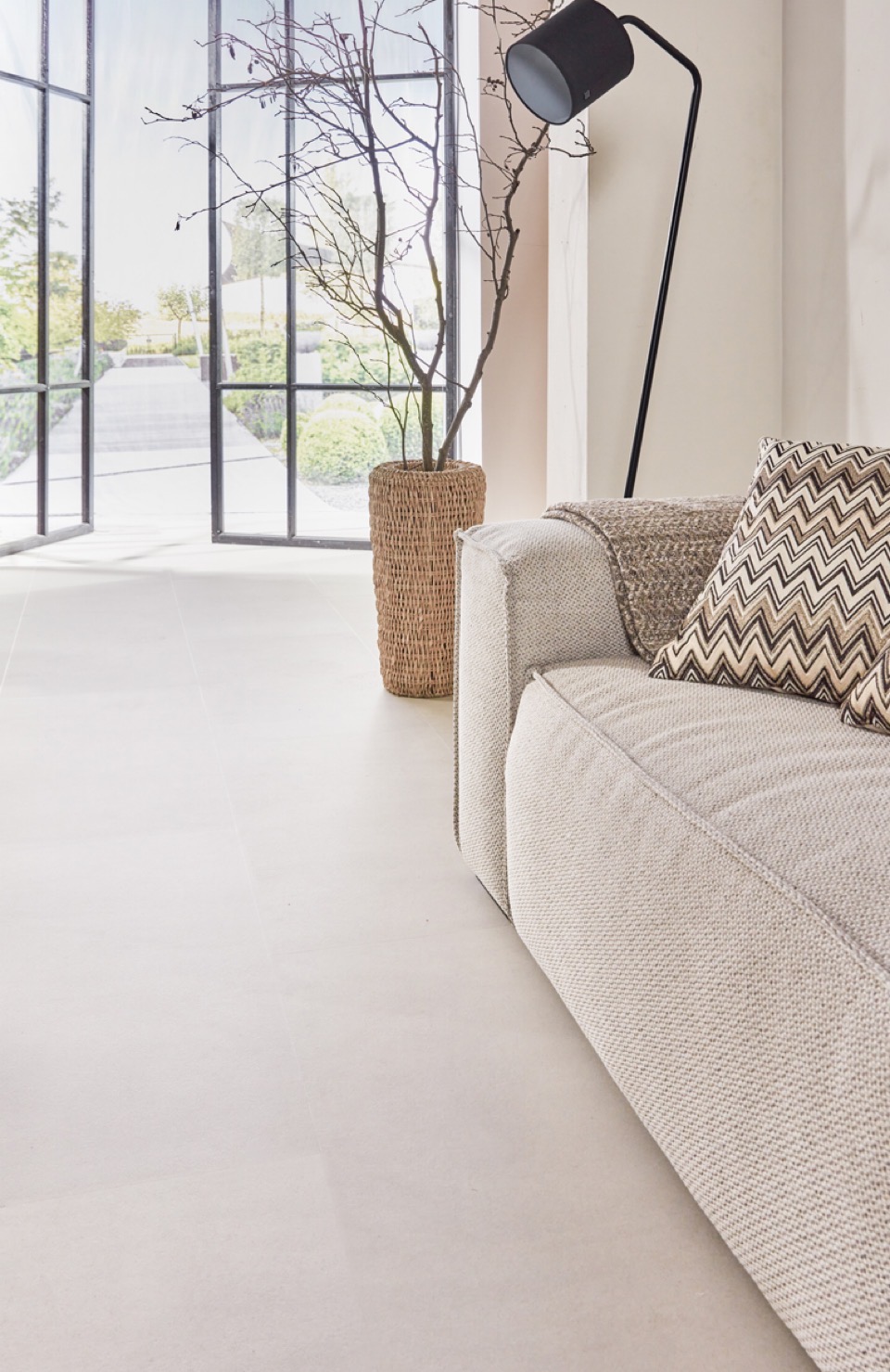 floer tegel click pvc betonlook zand