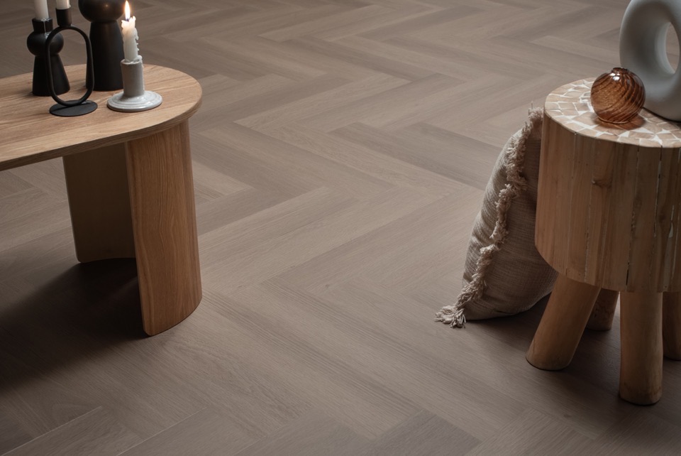 floer visgraat click pvc greige eiken