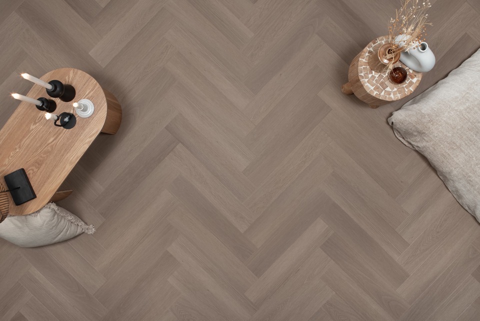 floer visgraat click pvc greige eiken