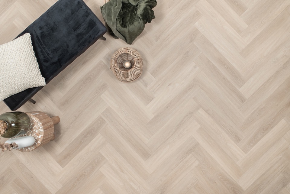 floer visgraat click pvc puur eiken