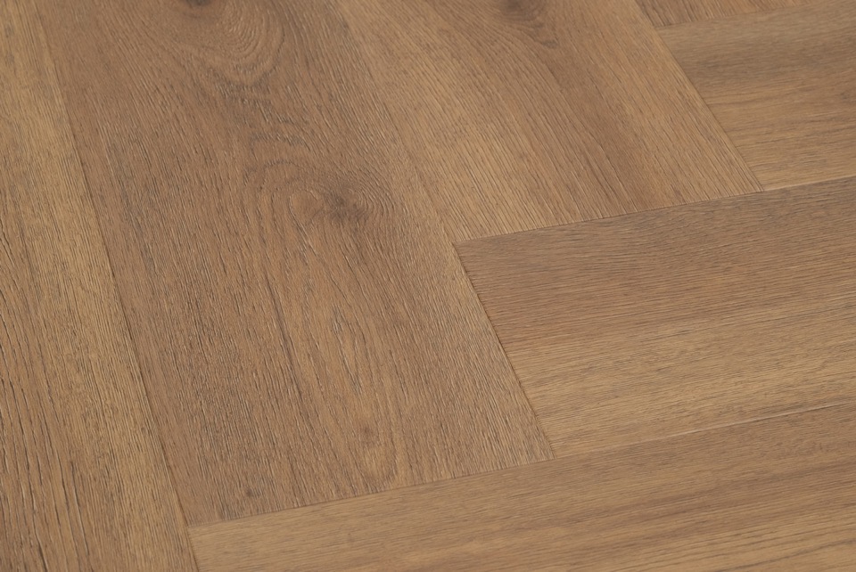 floer walvisgraat click pvc narwal nootbruin