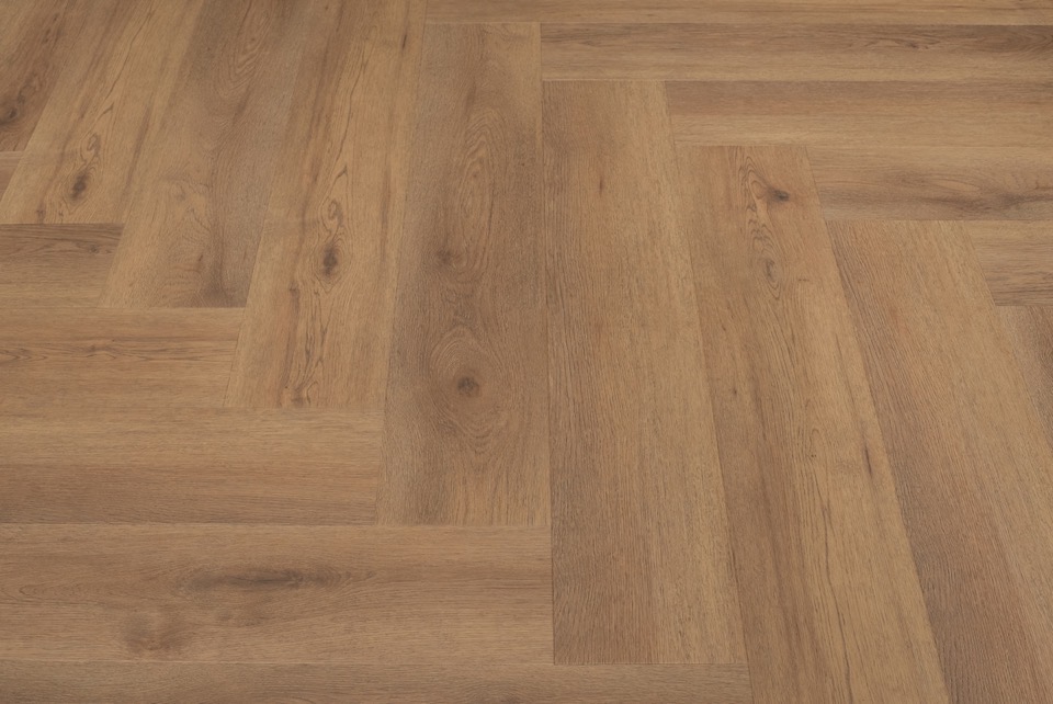 floer walvisgraat click pvc narwal nootbruin