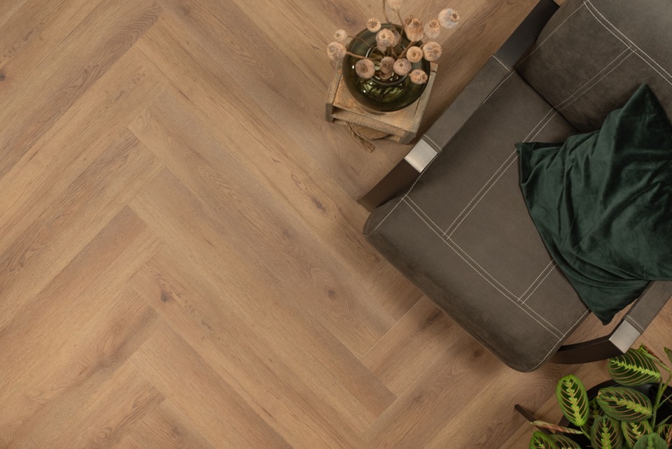 floer walvisgraat pvc narwal nootbruin flr 3523