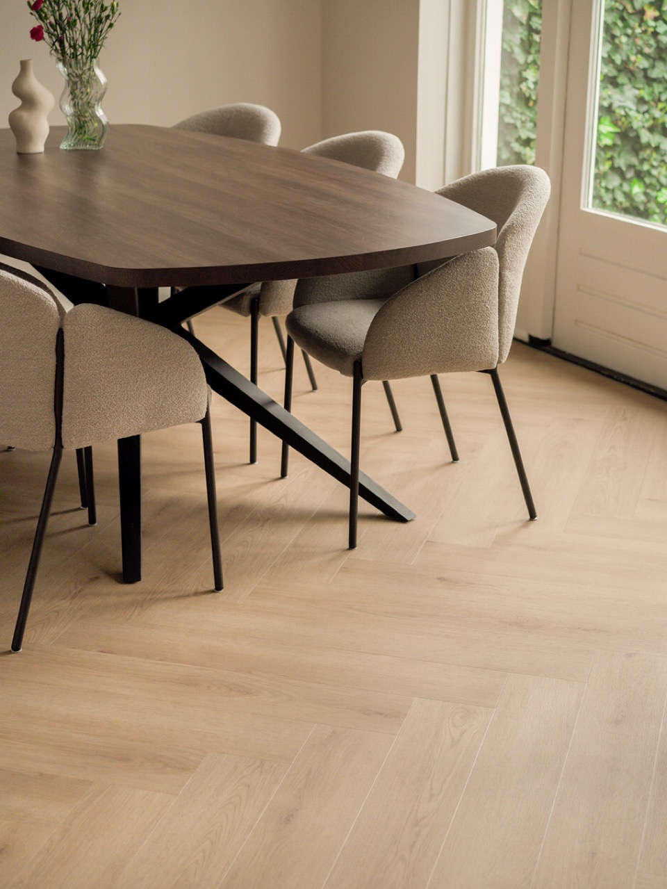 floer walvisgraat click pvc bryde bruin