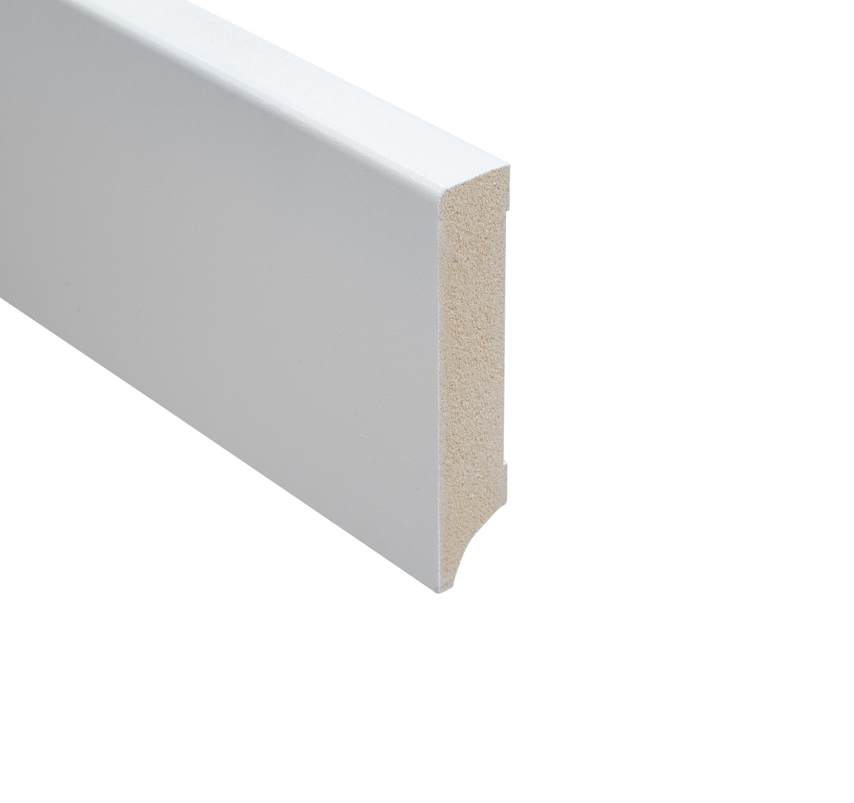 mdf plint – wit voorgelakt 70 x 12 mm ral 9010