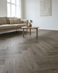 givefloors visgraat laminaat eiken bruin op=op