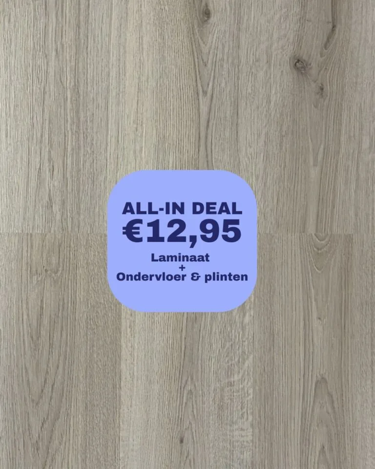 all in deal: givefloors eiken grijs laminaat