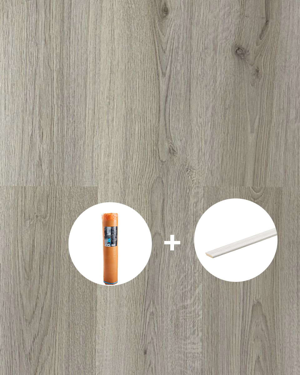 all in deal: givefloors eiken grijs laminaat