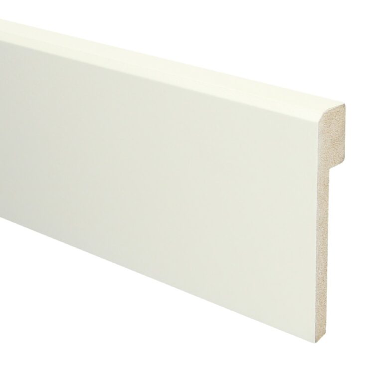 mdf renovatieplint klassiek 120x22 voorgelakt ral 9010