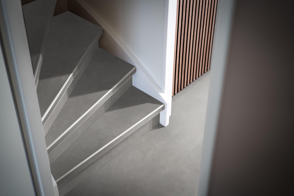 ambiant traptreden set pvc ceramo light grey