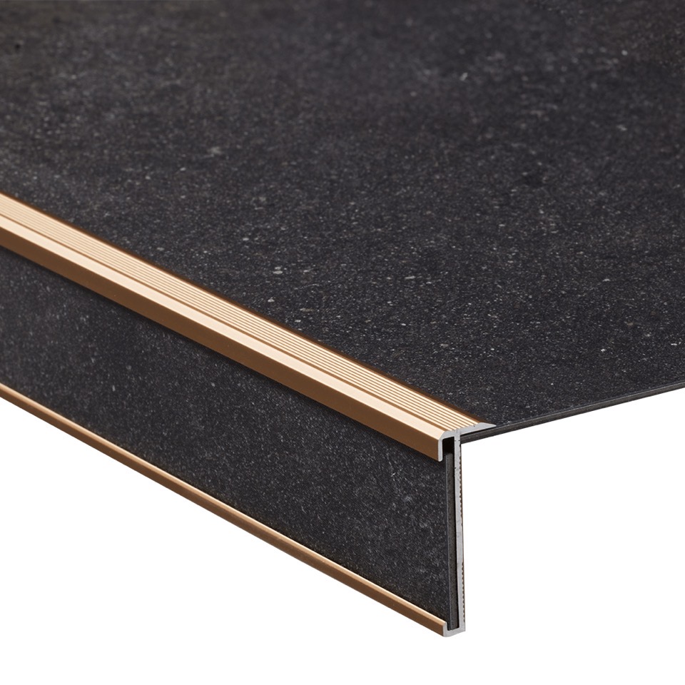 co pro trapprofielset pvc goud 4x130cm 4 stuks per pak