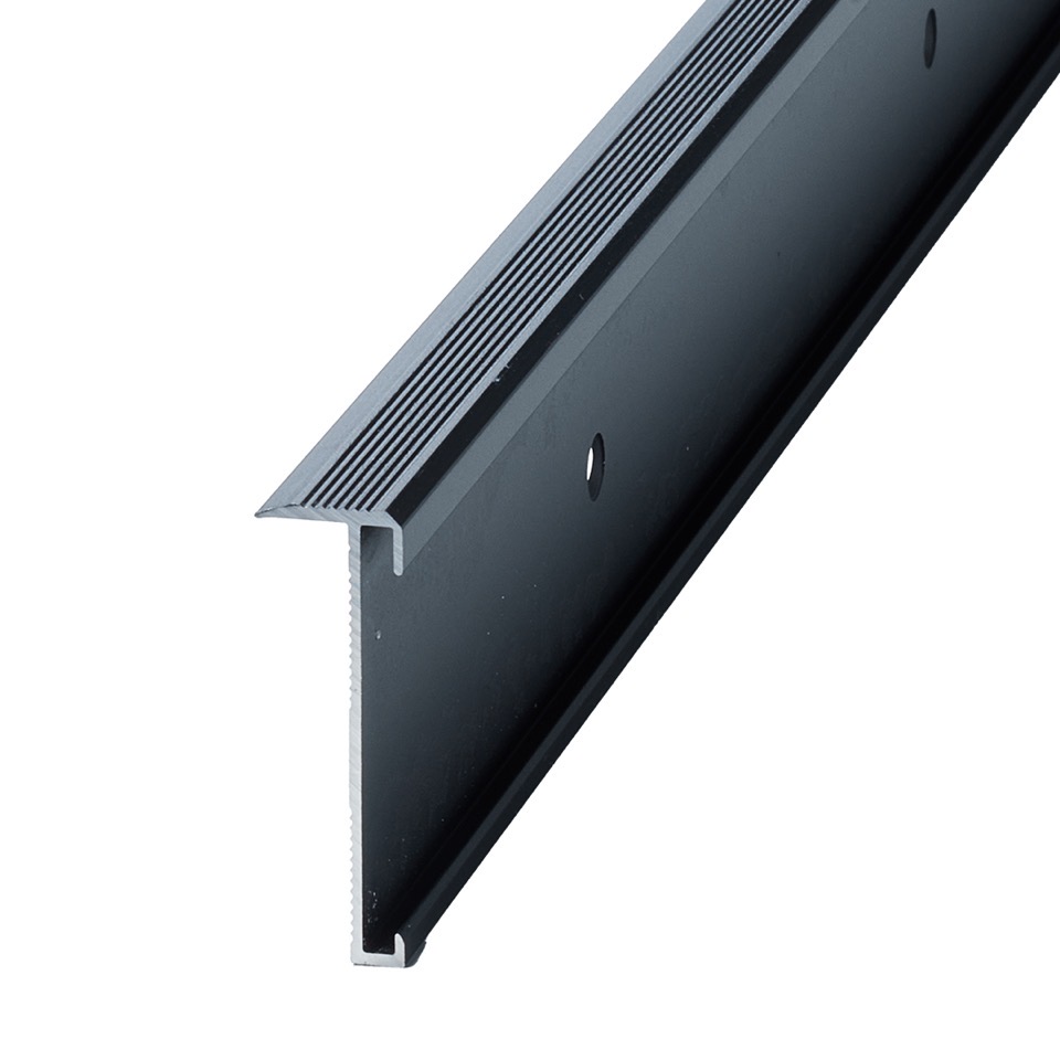 co pro trapprofielset pvc zwart 4x130cm 4 stuks per pak