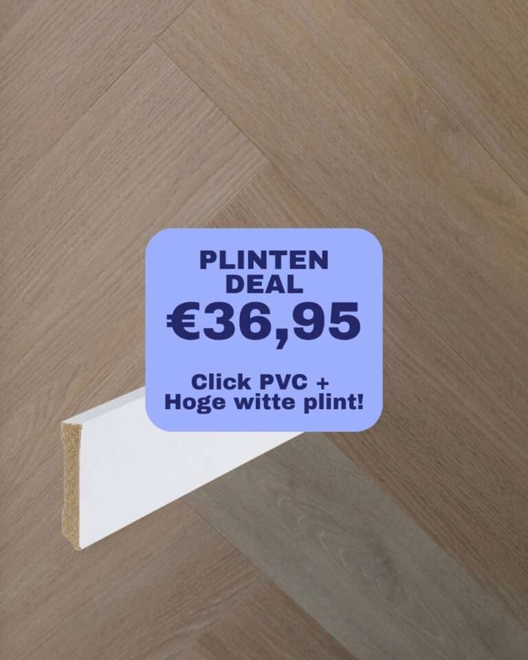 plinten deal: givefloors 20000 visgraat dark oak click pvc