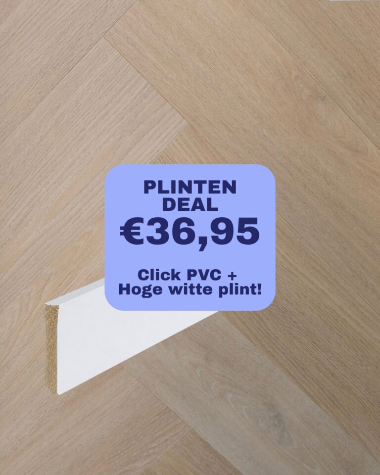 plinten deal: givefloors 20000 visgraat dark oak click pvc