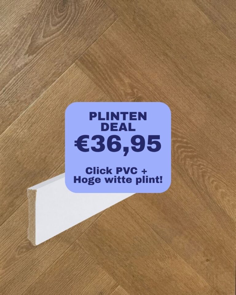 plinten deal: givefloors 20000 visgraat dark oak click pvc
