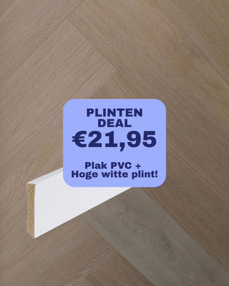 plinten deal: givefloors 20000 visgraat dark oak plak pvc