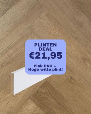 plinten deal: givefloors 20000 visgraat smoky plak pvc
