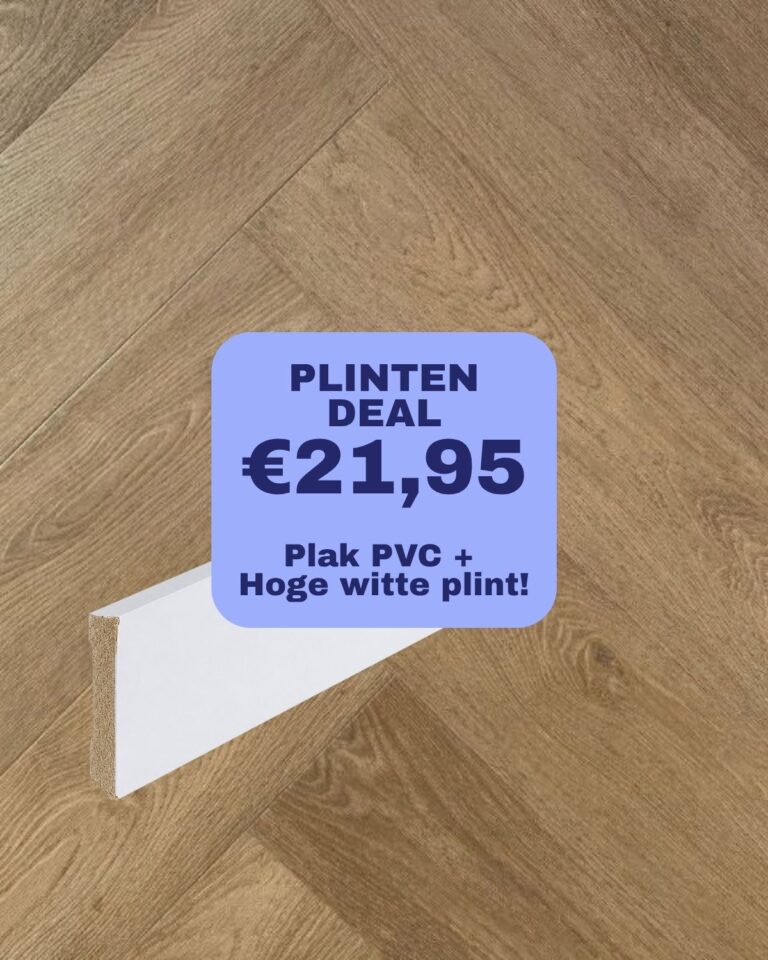 plinten deal: givefloors 20000 visgraat smoky plak pvc